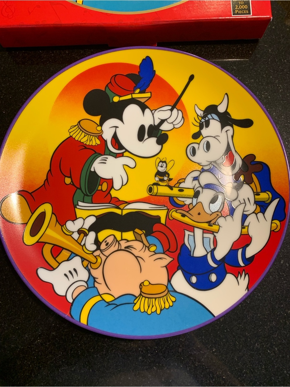 Vintage SIGNED 1993 Disneyana Convention Mickey Mouse Bandleader Plate
